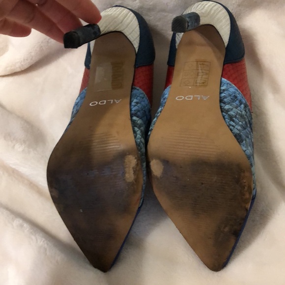 ALDO MULTICOLOR HEELS SIZE 5 - Picture 9 of 12